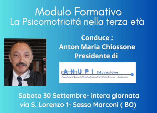 Modulo formativo “La Psicomotricità nella Terza Età”