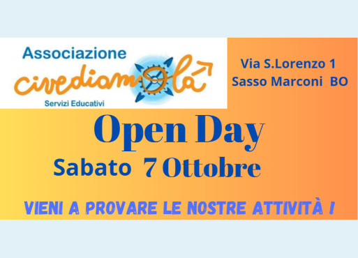 Sabato 7 Ottobre, Open Day Associazione Civediamolà