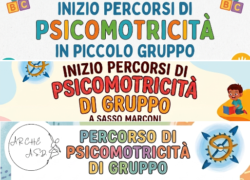 Locandina percorsi di psicomotricità di gruppo di Civediamolà a partire da settembre 2026